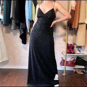 Rimini 90’s Deadstock Black Glitter Dress